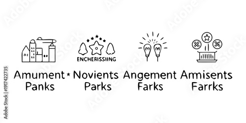 Four different types of parks with their unique features and amenities