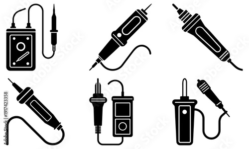 Various electronic soldering tools and equipment for DIY projects
