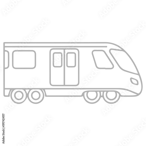 Subway train illustration