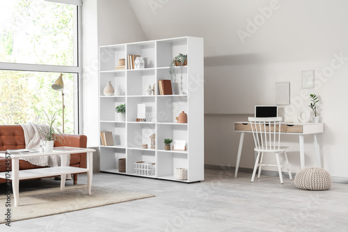 Interior of light living ro...