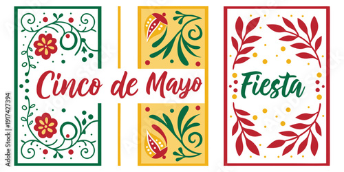Colorful banners celebrate the vibrant traditions of cinco de mayo festivities
