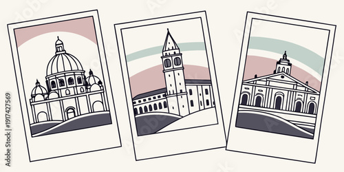 Three vintage books with intricate designs and gold lettering on their spines