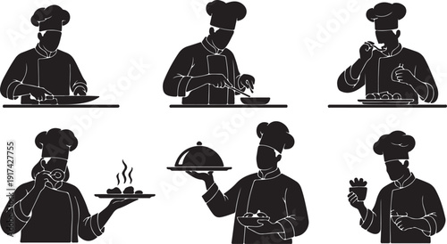 Chefs in various roles showcasing their culinary expertise and dedication