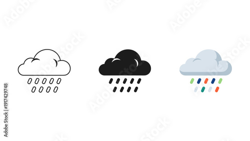 vector set of cupcakes icons