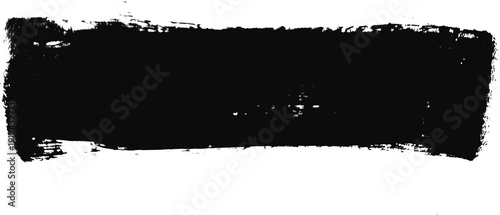 Foto Black Brush Stroke Title Bar Lower Third Design Element png Transparent Backgrou