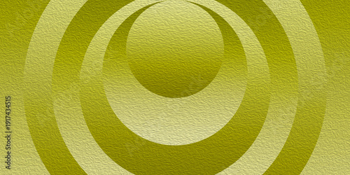 Obraz na płótnie Abstract green textured circles with a painterly finish, implying sound waves or