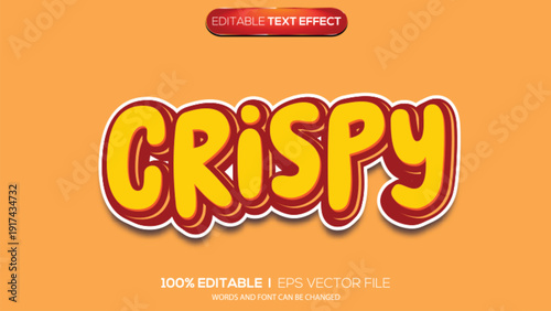 3d text effect crispy theme