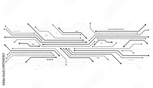 Abstract background with technology circuit board texture. Electronic motherboard illustration. Communication and engineering concept. Vector illustration