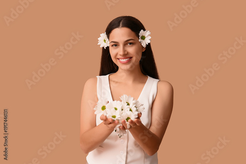 Beautiful young happy woman...