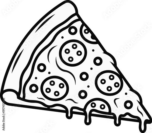 A single slice of pepperoni pizza with melted cheese