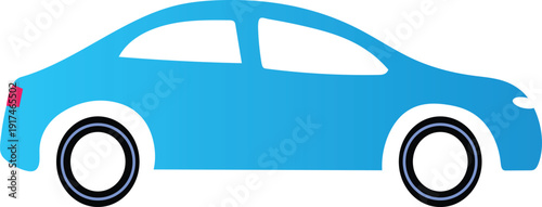 Seamless Blue Sedan Car Pattern Background Illustration: Modern Repeating Vehicle Graphics for Textile Design, Gift Wrap, and Kids Automotive Themed Digital Wallpaper Backdrop on Neutral Grey