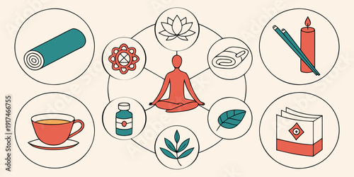 A collection of diverse symbols and icons representing various concepts and ideas