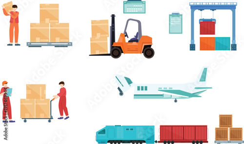 Cargo Port and Shipping Container Logistics