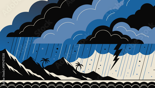 Abstract Tropical Storm Vector