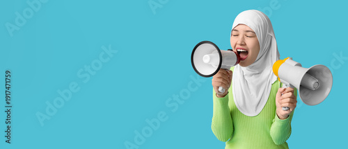Young Asian Muslim woman sh...