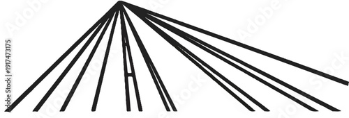 Abstract radial lines from a central point, geometric, linear, graphic, design