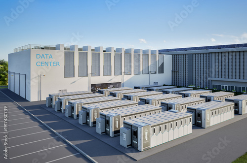 Energy storage systems or battery container units for data center