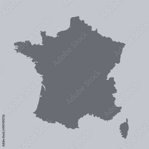 Detailed map of france