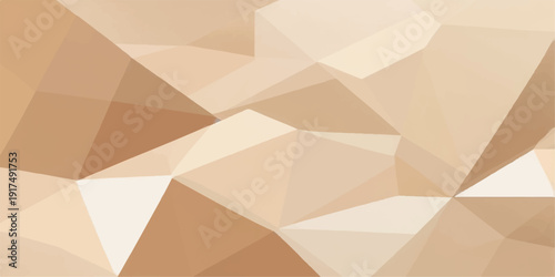 Creative geometric wallpaper featuring an abstract triangle pattern with a digital mosaic texture and origami style polygon shapes for a modern vector backdrop design
