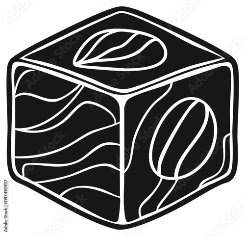 Cubed Turkish Delight with Nut, Coffe Bean, Swirls - Sweet Middle Eastern Treat, Candy