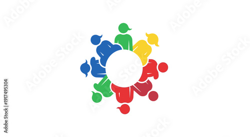 Diverse people holding hands together.