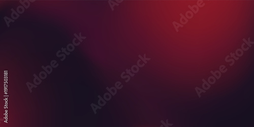 Red black wave background with mesh gradient effect. Vector illustration best trendy modern background