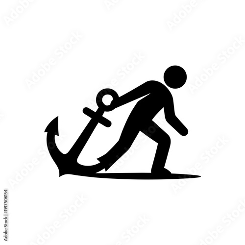 Dragging The Heavy Anchor Icon