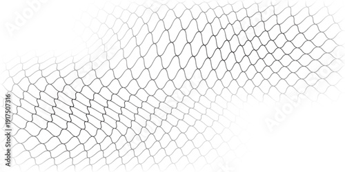 PrintWire mesh fence isolated on white background