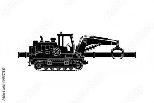 Industrial Machine: This image depicts a robust industrial machine, a testament to the marvels of engineering and its impact on infrastructure. 