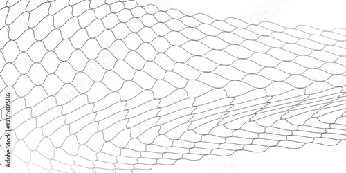 PrintMesh texture for fishing nets. Seamless pattern for sportswear or soccer goal, volleyball net, basketball hoop