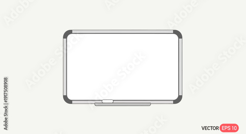Digital Tablet Computer Illustration Simple Design.