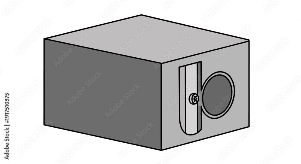 Obraz premium Simple Safe Box with Combination Lock.