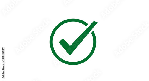 Green Checkmark Symbol Icon.