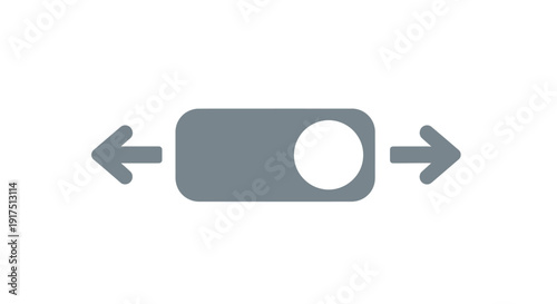 Gray toggle switch button icon.