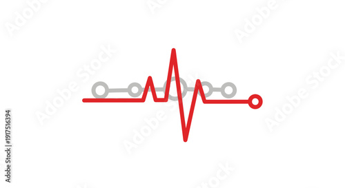 Medical Heartbeat Ecg Monitor Symbol.