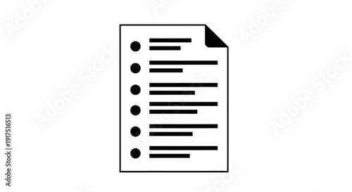 Paper sheet with lines and dots.