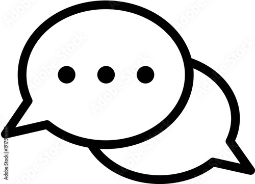 dialogue box silhouette vector Chat icon in line design speech bubble comment icon speech bubble symbol Chat message icons - talk message Bubble chat