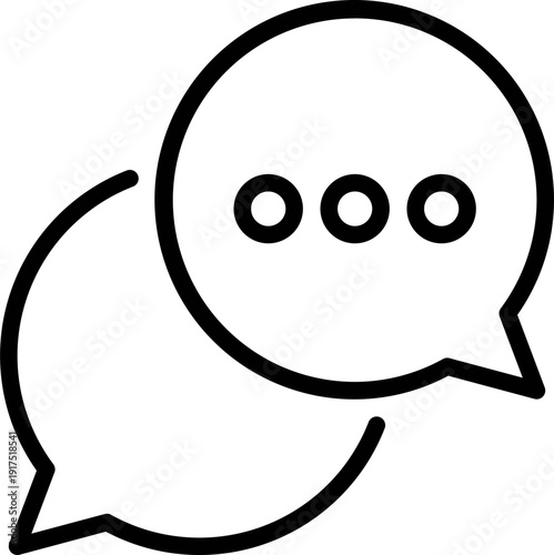 dialogue box silhouette vector Chat icon in line design speech bubble comment icon speech bubble symbol Chat message icons - talk message Bubble chat