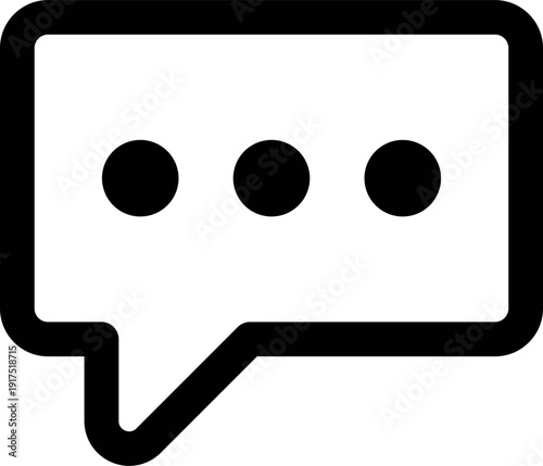dialogue box silhouette vector Chat icon in line design speech bubble comment icon speech bubble symbol Chat message icons - talk message Bubble chat