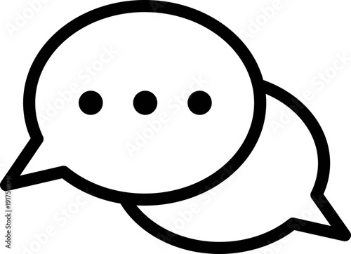 dialogue box silhouette vector Chat icon in line design speech bubble comment icon speech bubble symbol Chat message icons - talk message Bubble chat