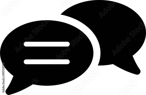 dialogue box silhouette vector Chat icon in line design speech bubble comment icon speech bubble symbol Chat message icons - talk message Bubble chat