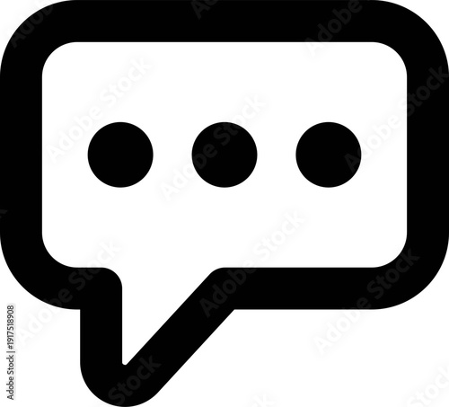 dialogue box silhouette vector Chat icon in line design speech bubble comment icon speech bubble symbol Chat message icons - talk message Bubble chat