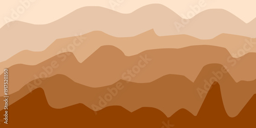 Abstract pastel spring desert landscape with modern geometric decorative elements, colorful graphic wallpaper illustration
