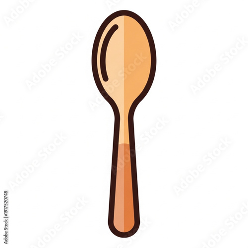 Wooden Spoon: A simple illustration of a wooden spoon, perfect for culinary projects or design concepts.