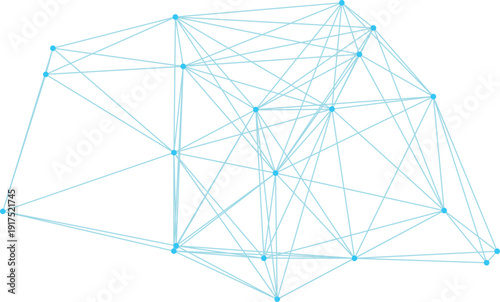A network of interconnected lines and dots