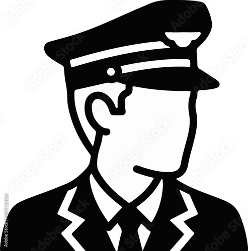 Icon of a person in uniform, likely a pilot or chauffeur