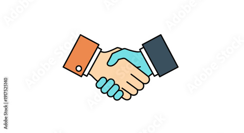 Two hands shaking in agreement deal.