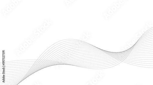 Emotions visualized through wavy lines in a serene digital illustration from a front viewpoint