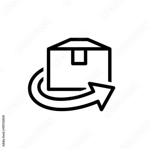 Expedited Package Shipping Icon Representing Delivery and Logistics