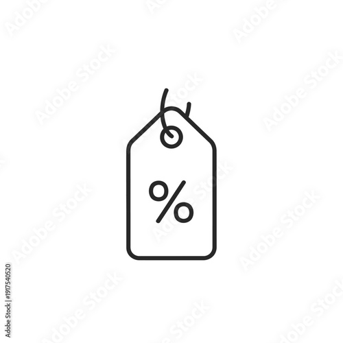 Minimalist Discount Tag Icon for Sale and Promotions